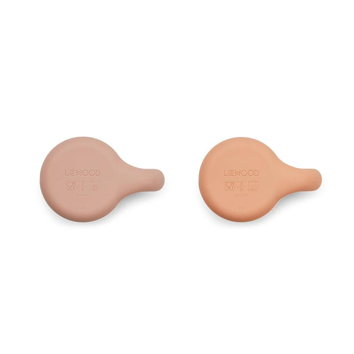 Liewood Kylie Cups - Pale Tuscany/Tuscany Rose Mix - 2 Pack-Cups- | Natural Baby Shower