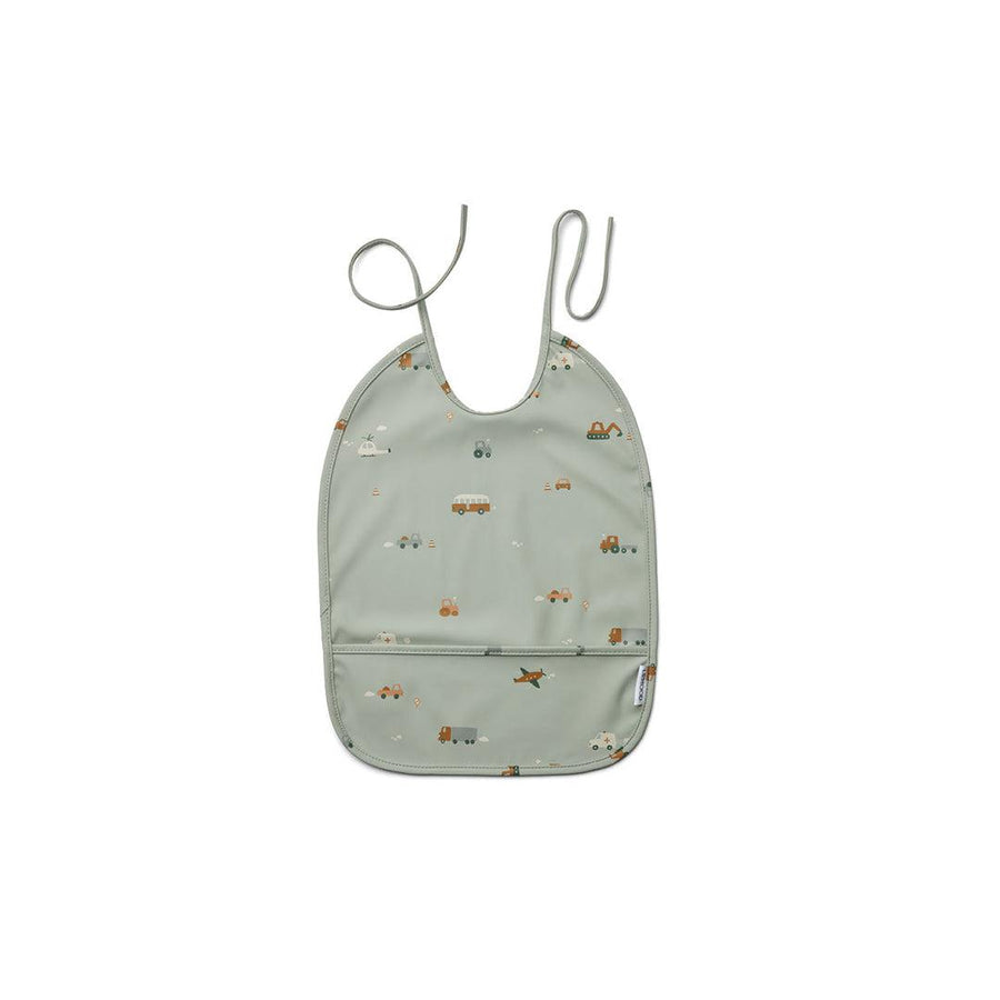 Liewood Lai Bib - Vehicles - Dove Blue Mix-Bibs- | Natural Baby Shower
