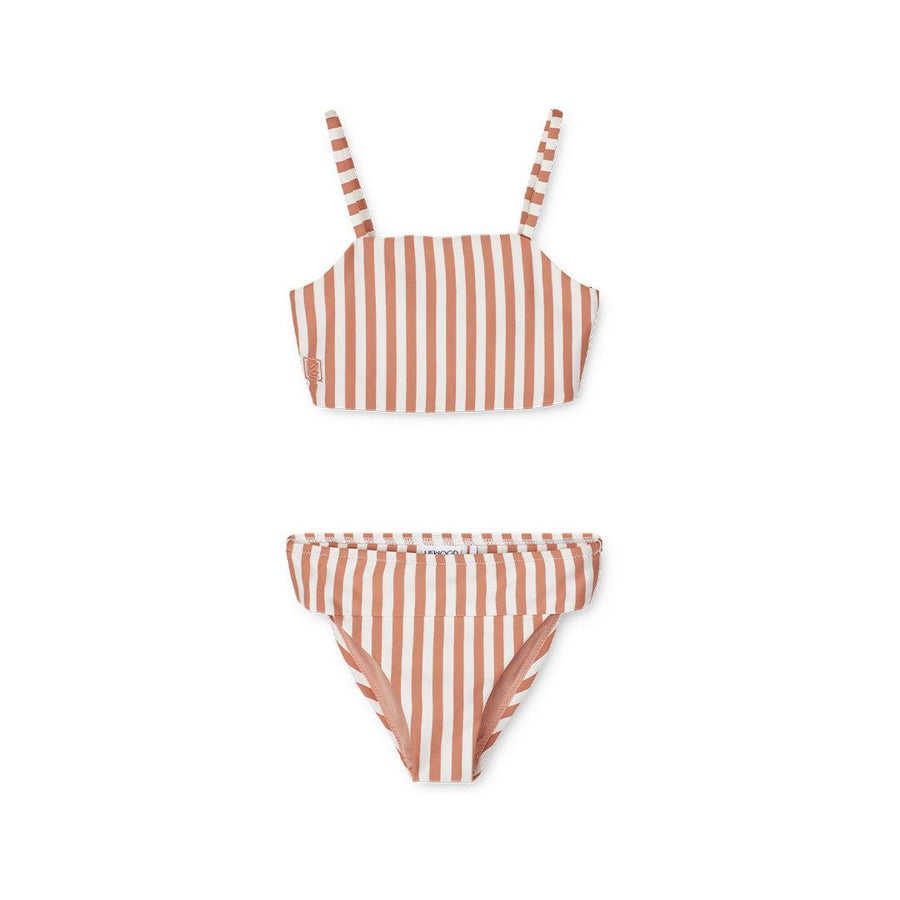 Liewood Lucette Bikini Set - Tuscany Rose/Creme de la Creme - Stripe-Bikinis-Tuscany Rose/Creme de la Creme-1.5y | Natural Baby Shower