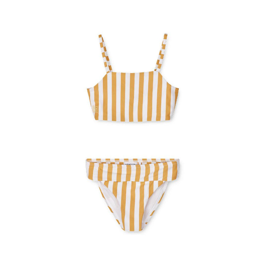 Liewood Lucette Bikini Set - Yellow Mellow/White - Stripe-Bikinis-Yellow Mellow/White-1.5y | Natural Baby Shower