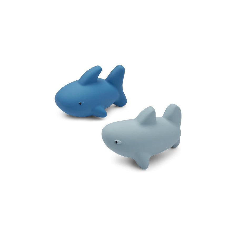 Liewood Ned Bath Toys - 2 Pack - Riverside Mix - Shark-Bath Toys-Riverside Mix-Shark | Natural Baby Shower