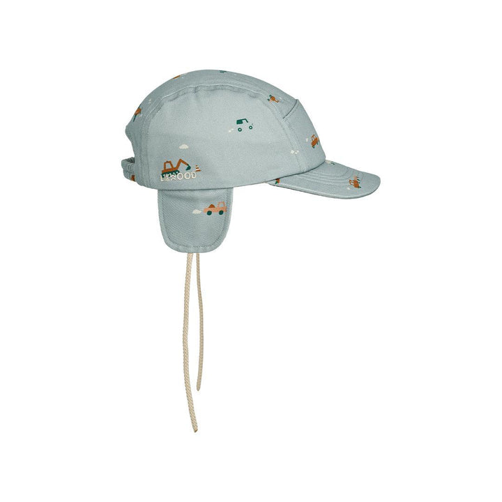 Liewood Opal Baby Cap - Dove Blue - Vehicles-Hats-Dove Blue-6-9m | Natural Baby Shower