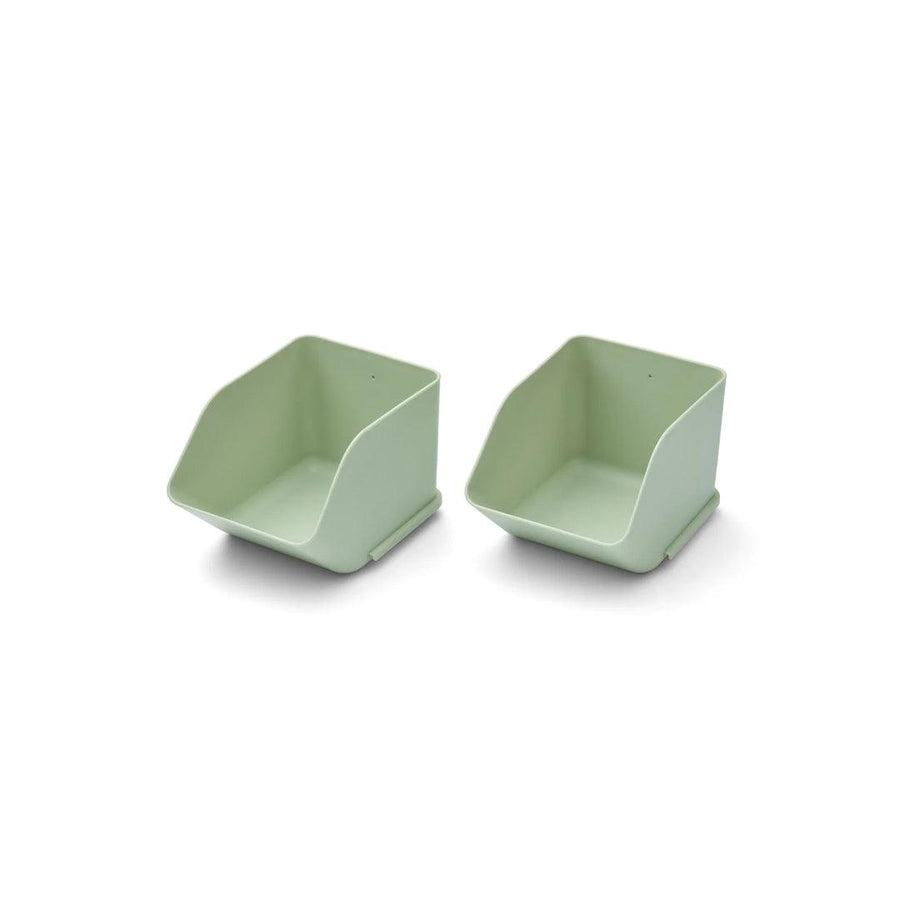 Liewood Rosemary Desktop Organiser - 2 Pack - Dusty Mint-Storage Pots-Dusty Mint-Small | Natural Baby Shower