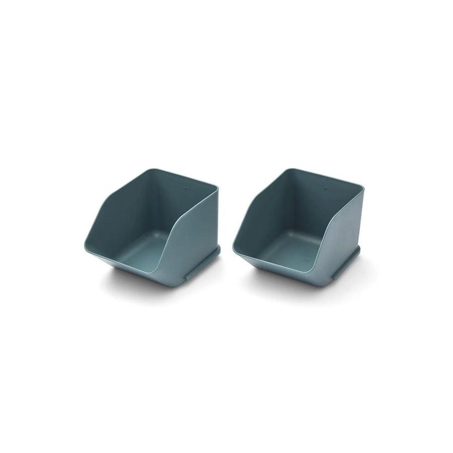 Liewood Rosemary Desktop Organiser - 2 Pack - Whale Blue-Storage Pots-Whale Blue-Small | Natural Baby Shower