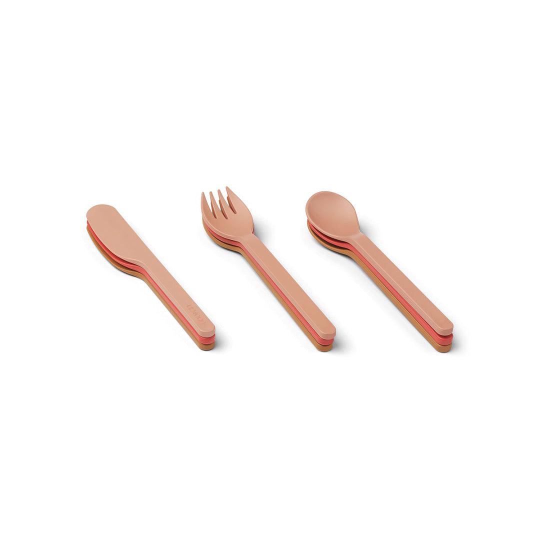 Liewood Ryan Cutlery Set - Tuscany Rose Multi Mix - 9 Pack-Cutlery- | Natural Baby Shower