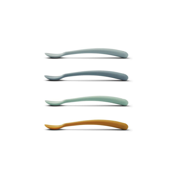 Liewood Siv Feeding Spoons - Blue Multi Mix - 4 Pack-Cutlery- | Natural Baby Shower