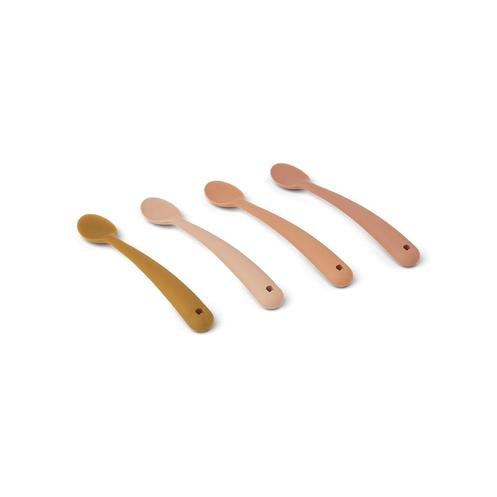 Liewood Siv Feeding Spoons - Tuscany Rose Multi Mix - 4 Pack-Cutlery- | Natural Baby Shower