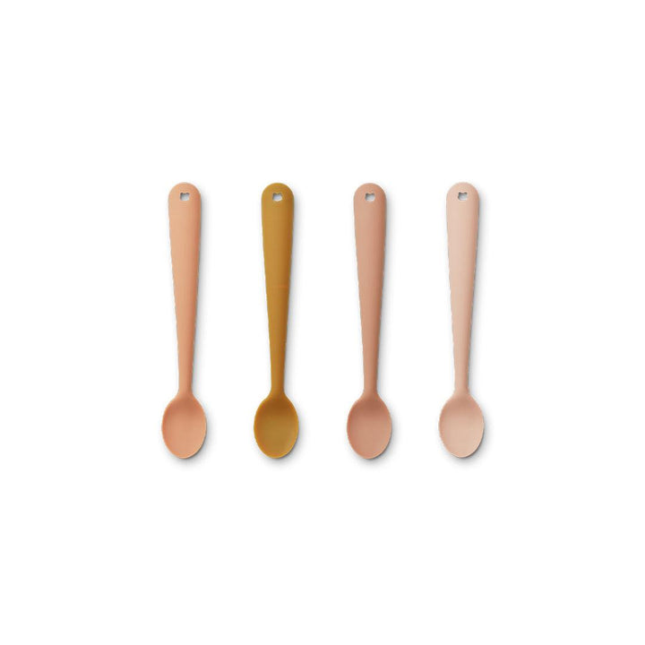 Liewood Siv Feeding Spoons - Tuscany Rose Multi Mix - 4 Pack-Cutlery- | Natural Baby Shower