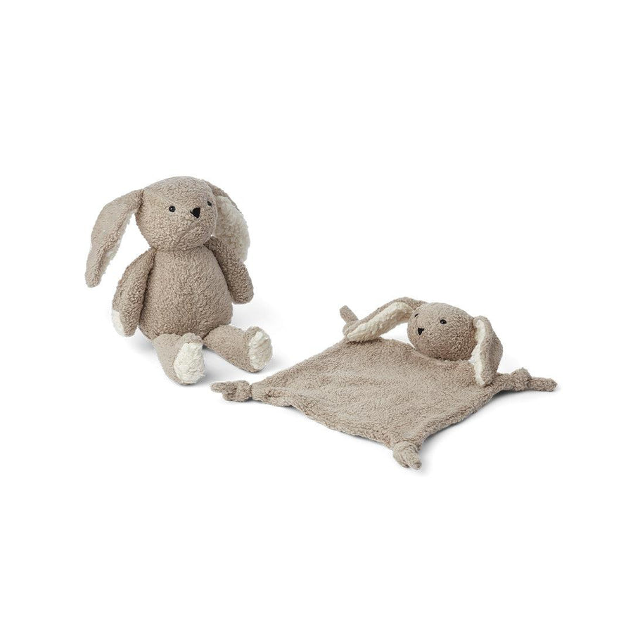 Liewood Ted Baby Gift Set - Pale Grey - Rabbit-Soft Toys-Pale Grey-Rabbit | Natural Baby Shower