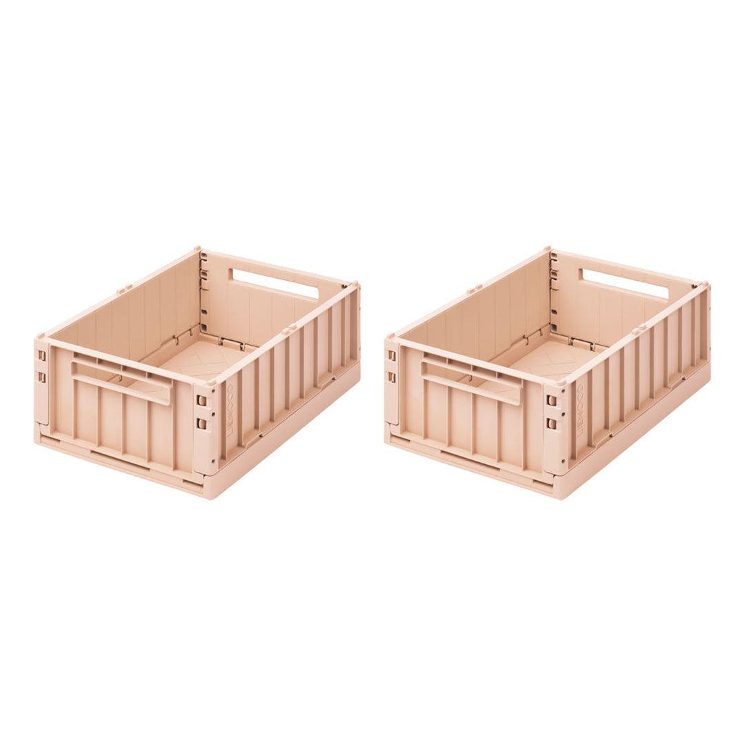 Liewood Weston Storage Boxes - Rose - Medium - 2 Pack-Storage- | Natural Baby Shower
