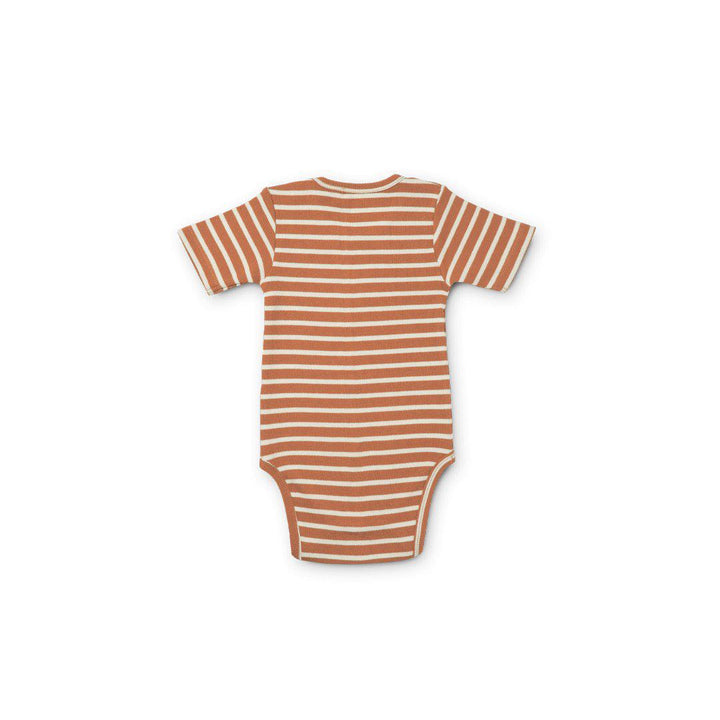 Liewood Yanni Short-Sleeve Body Stockings - Tuscany Rose Multi Mix Stripe - 2 Pack-Bodysuits-Tuscany Rose Multi Mix Stripe-9m | Natural Baby Shower