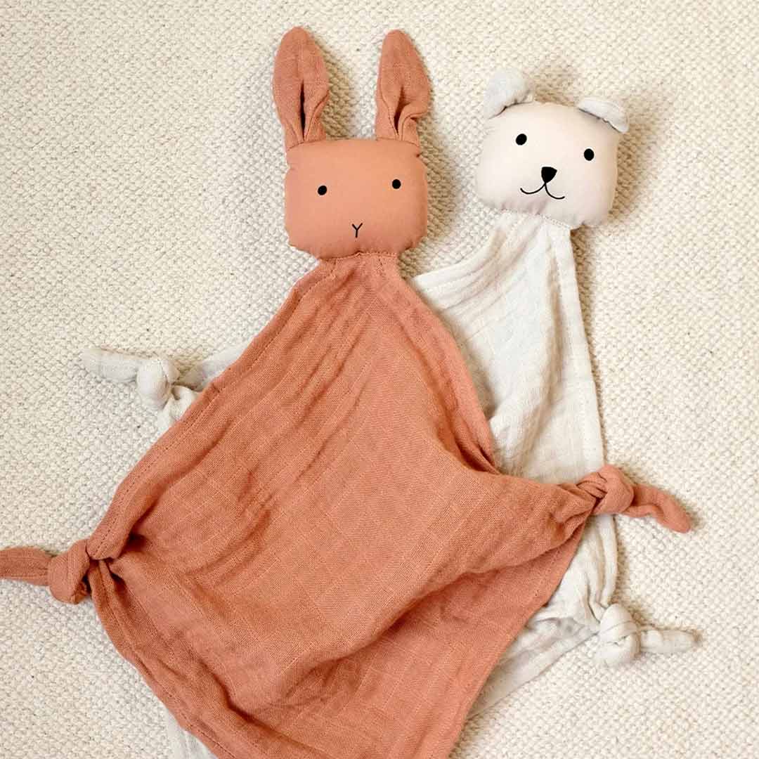 Liewood Yoko Mini Cuddle Cloths - Tuscany Rose/Sandy Mix - 2 Pack-Comforters- | Natural Baby Shower