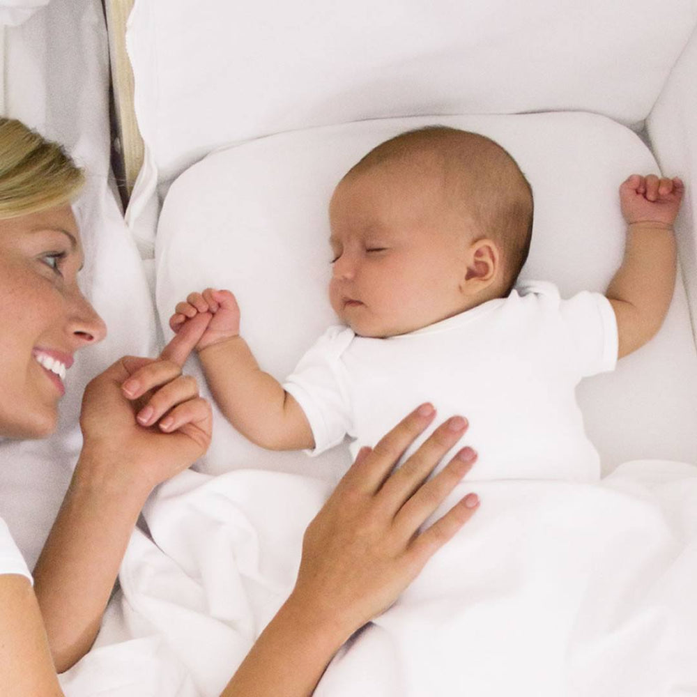 Snuz 3pc Crib Bedding Set - White-Bedding Sets- | Natural Baby Shower