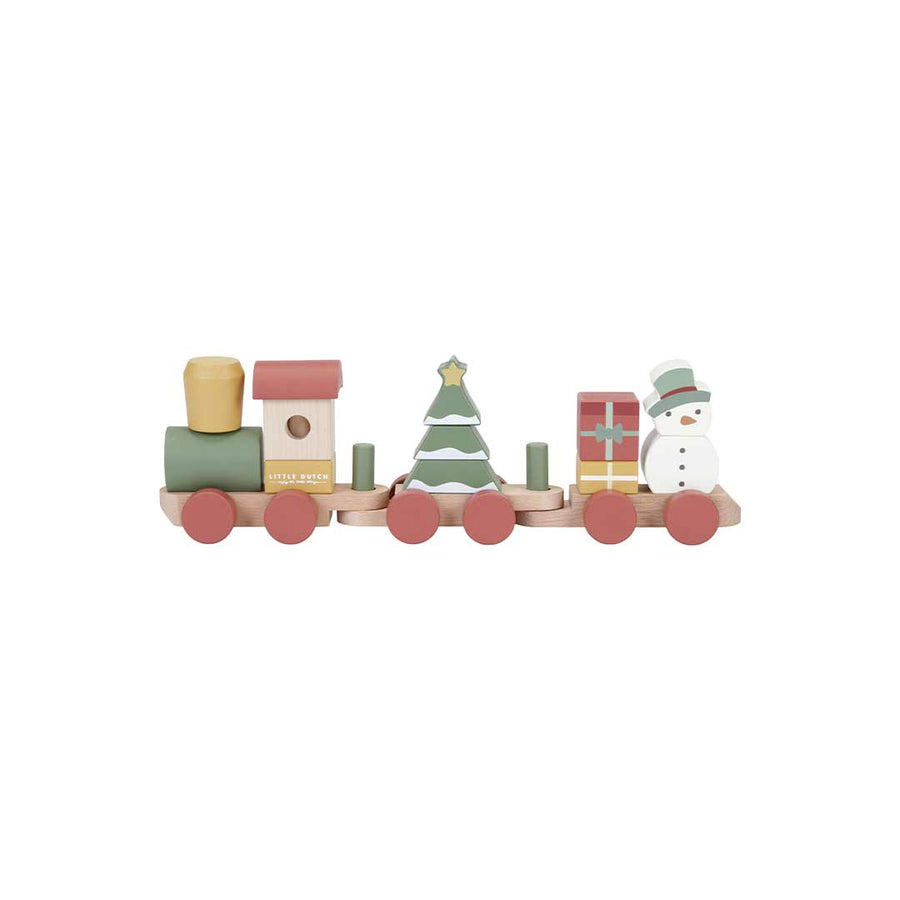Little Dutch Christmas Blocks Train-Train Sets- | Natural Baby Shower