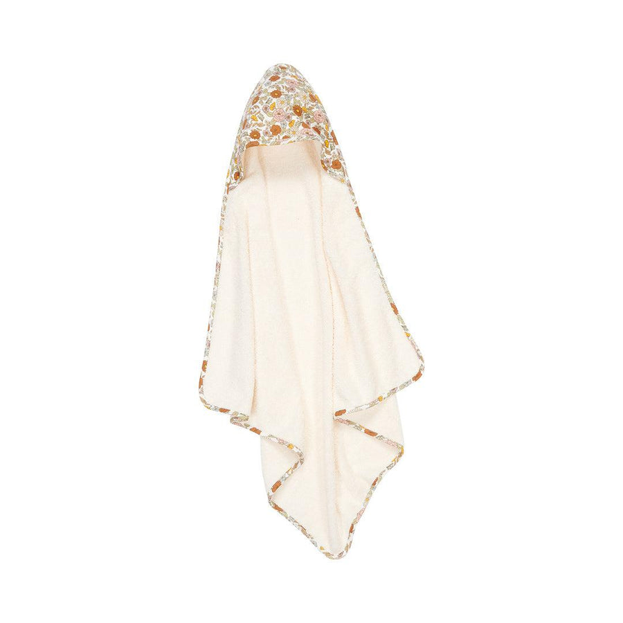 Little Dutch Hooded Towel 100x100 Cm - Vintage Little Flowers-Bath Towels-Vintage Little Flowers- | Natural Baby Shower