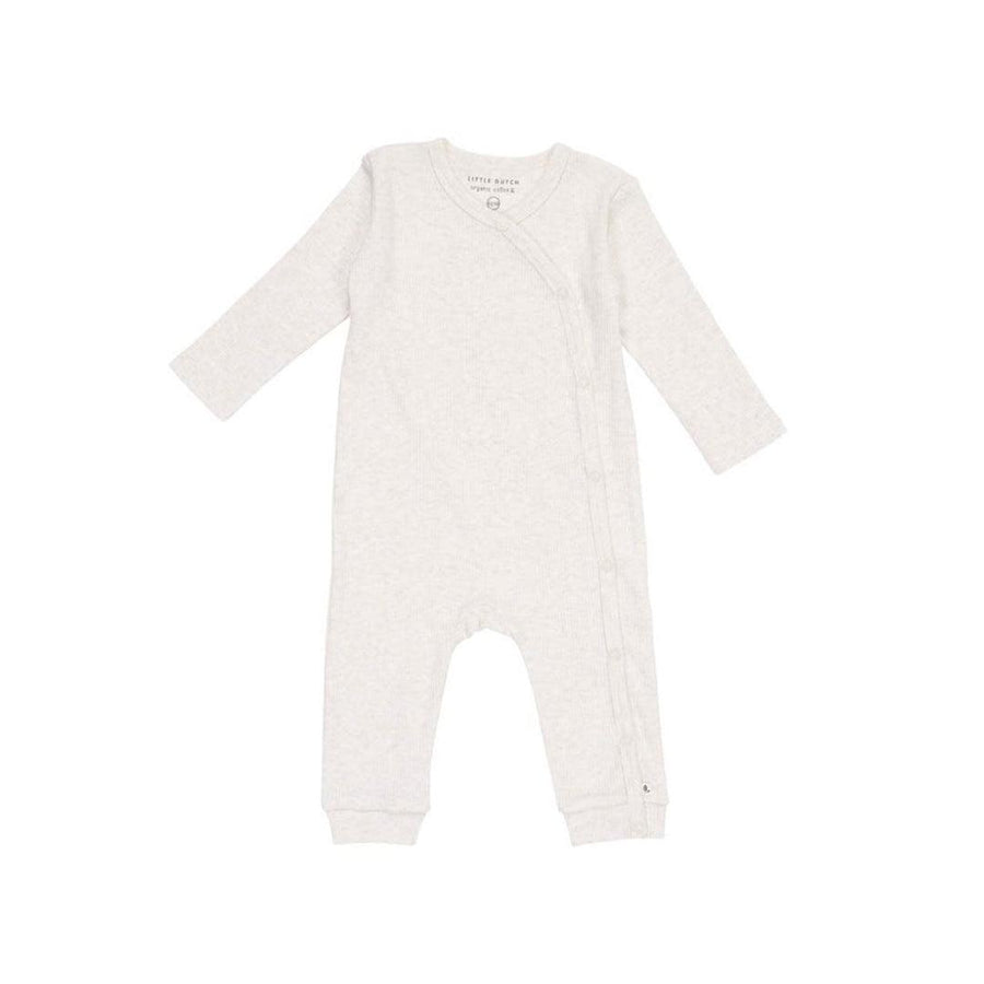 Little Dutch One-Piece Wrap Suit - Rib Sand-Rompers-Rib Sand-50/56 | Natural Baby Shower