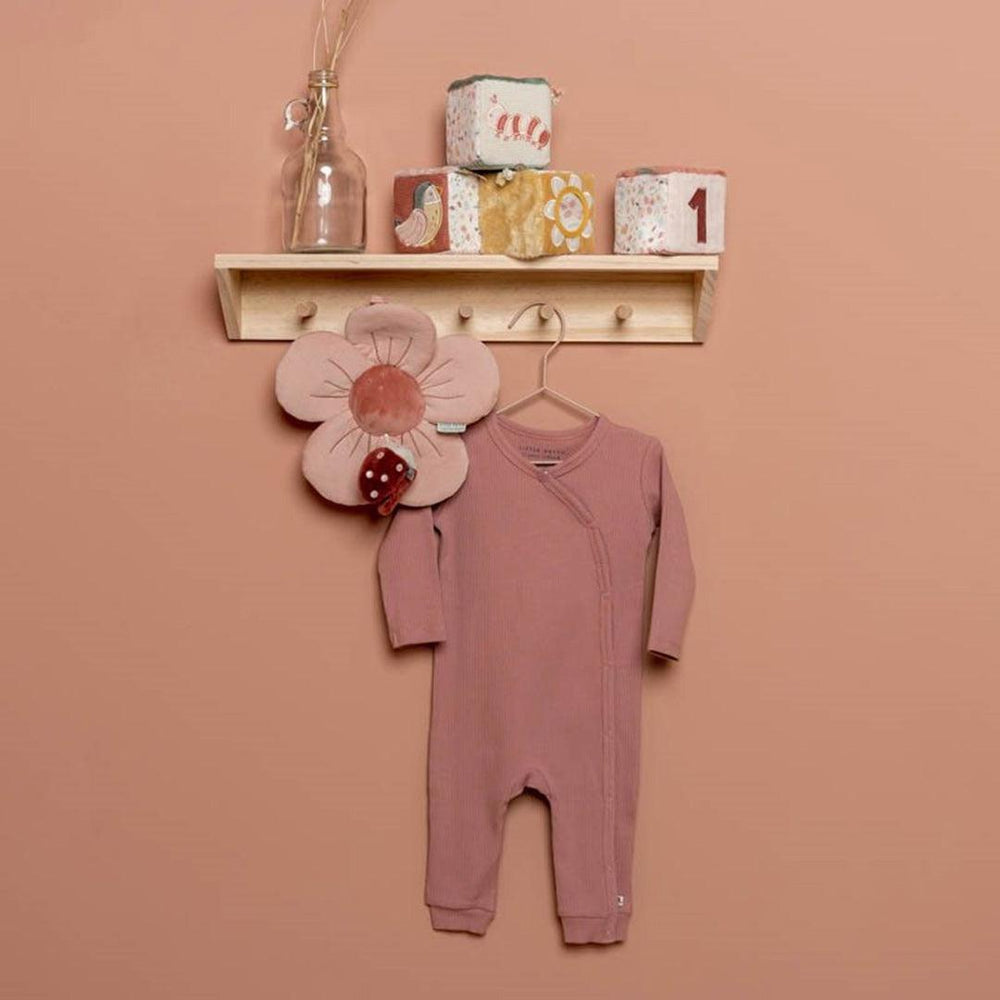 Little Dutch One-Piece Wrap Suit - Rib Vintage Pink-Rompers-Rib Vintage Pink-50/56 | Natural Baby Shower