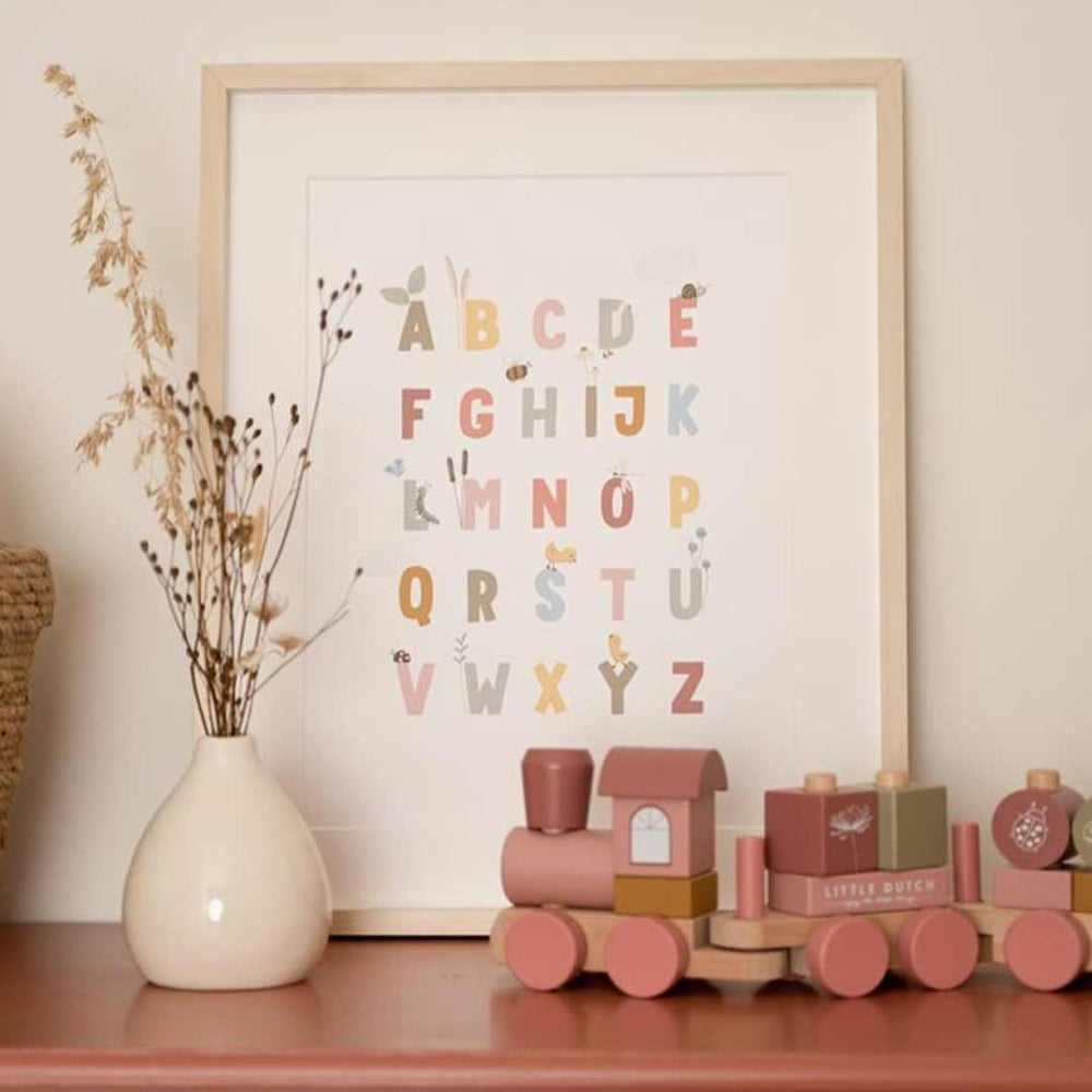 Little Dutch Poster - Little Goose ABC - Pink-Prints- | Natural Baby Shower