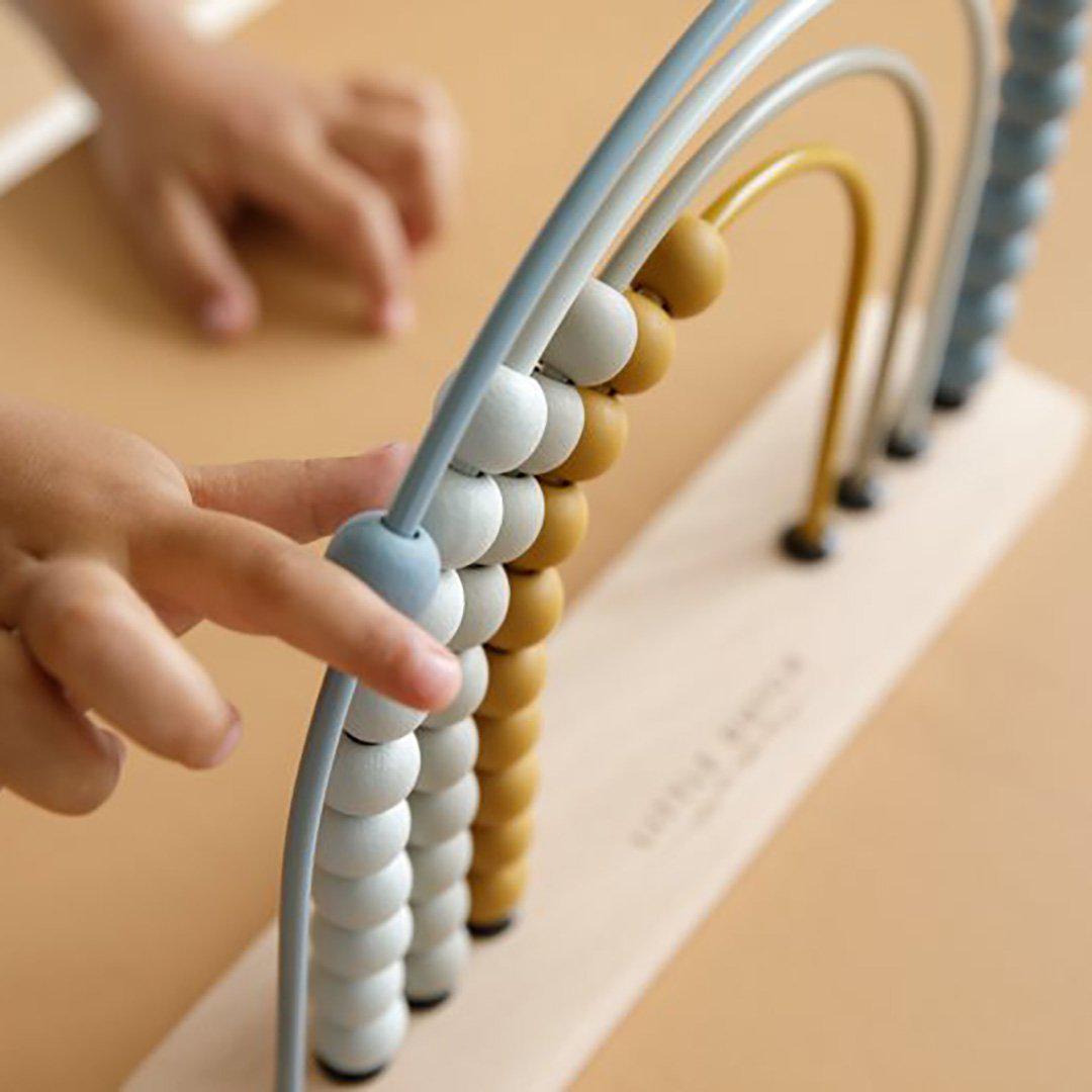 Little Dutch Rainbow Abacus - Blue-Abacus + Bead Frames-Blue- | Natural Baby Shower