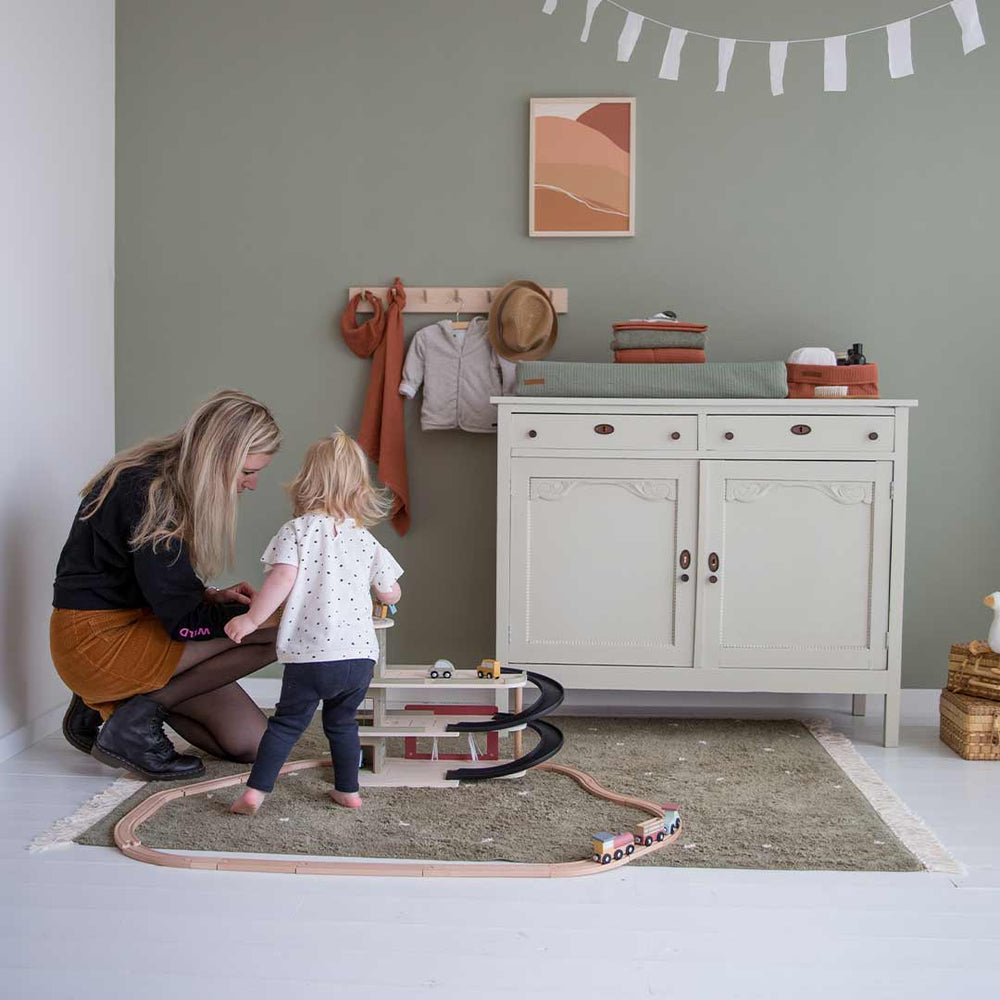 Little Dutch Rug - Dot - Pure Olive-Rugs- | Natural Baby Shower