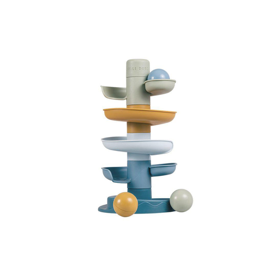 Little Dutch Spiral Tower - Blue-Stacking Toys- | Natural Baby Shower