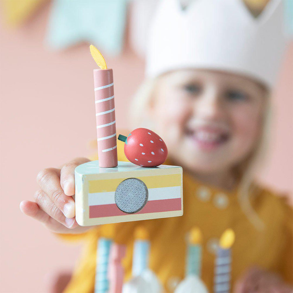 Little Dutch Wooden Birthday Cake XL-Role Play- | Natural Baby Shower