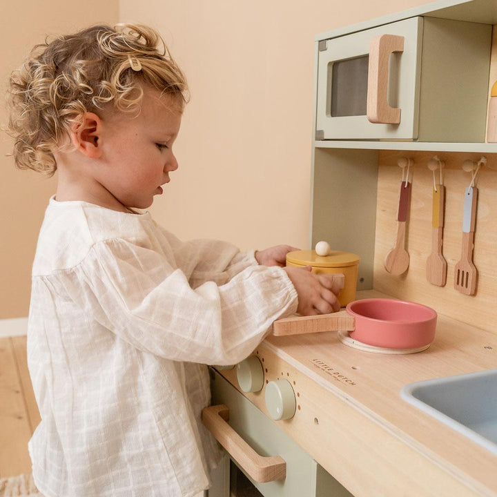 Little Dutch Wooden Play Kitchen - Mint-Role Play- | Natural Baby Shower
