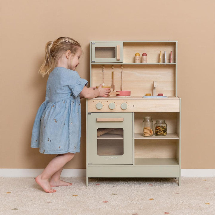 Little Dutch Wooden Play Kitchen - Mint-Role Play- | Natural Baby Shower
