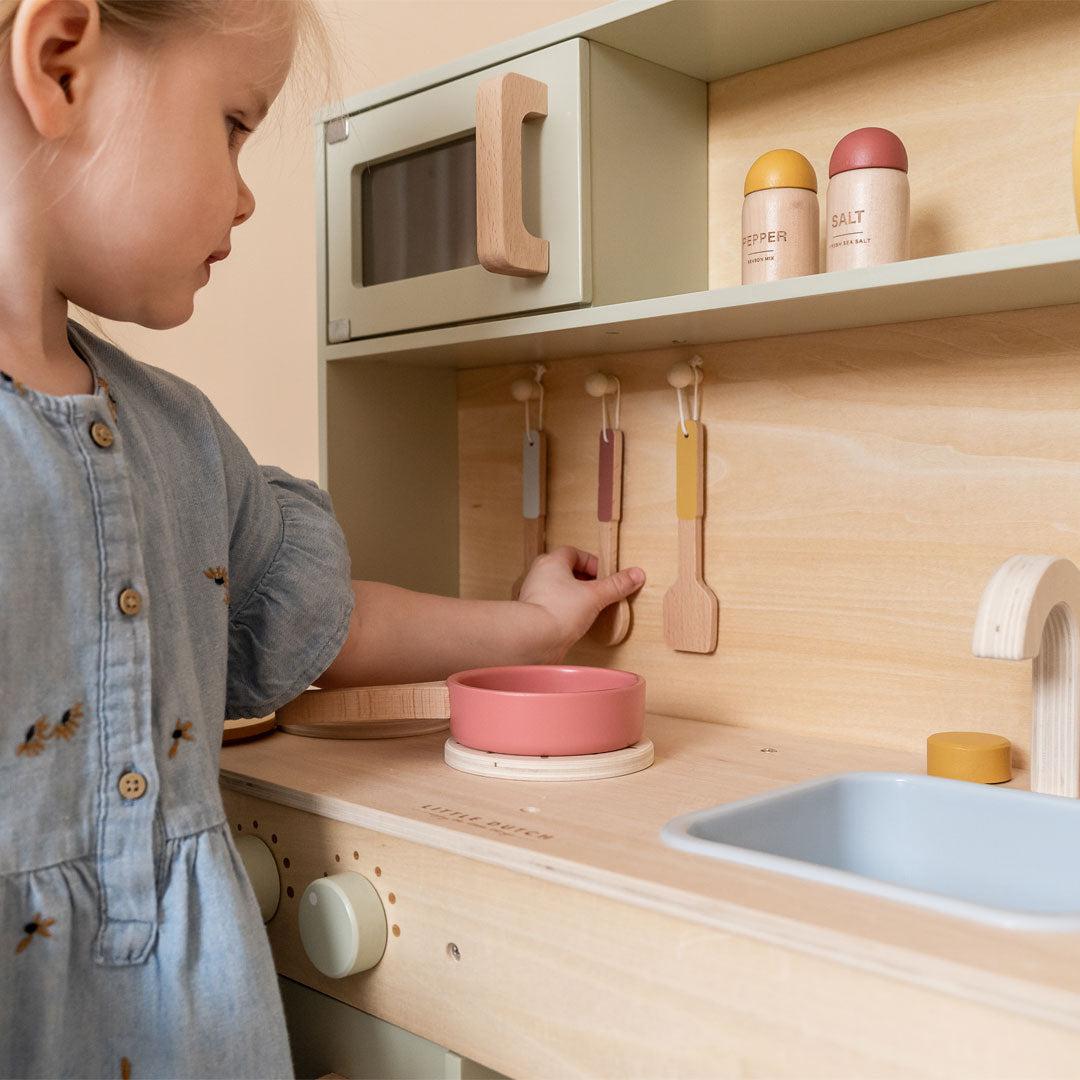 Little Dutch Wooden Play Kitchen - Mint-Role Play- | Natural Baby Shower