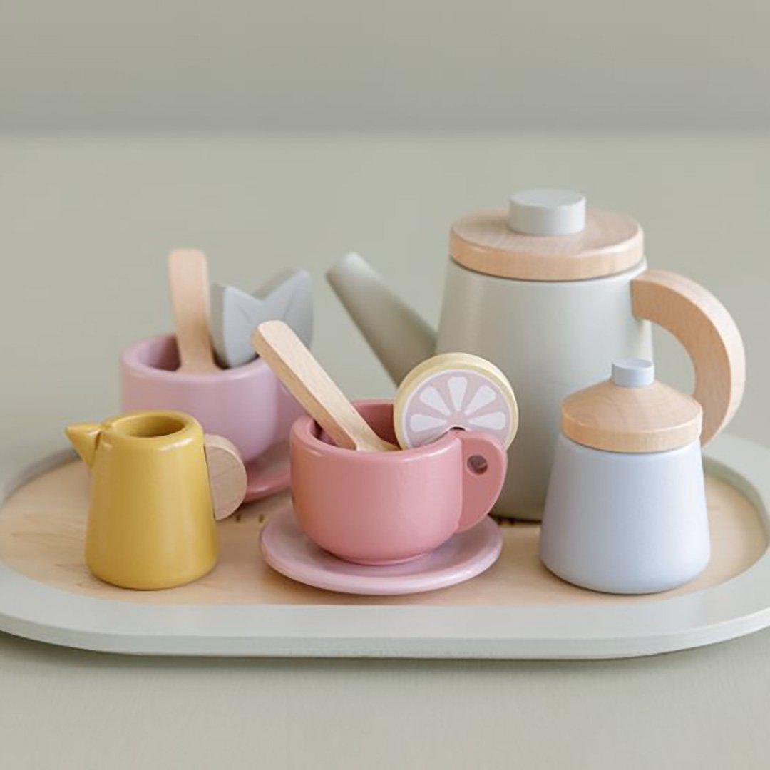 Little Dutch Wooden Tea Service Set - Multi-Role Play-Multi- | Natural Baby Shower
