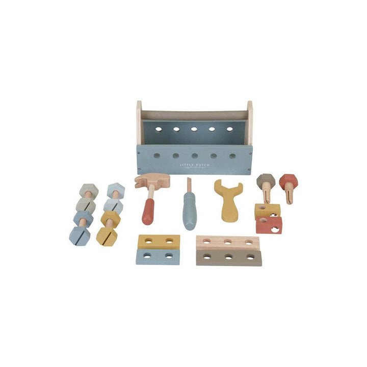 Little Dutch Wooden Toolbox - Blue-Role Play- | Natural Baby Shower