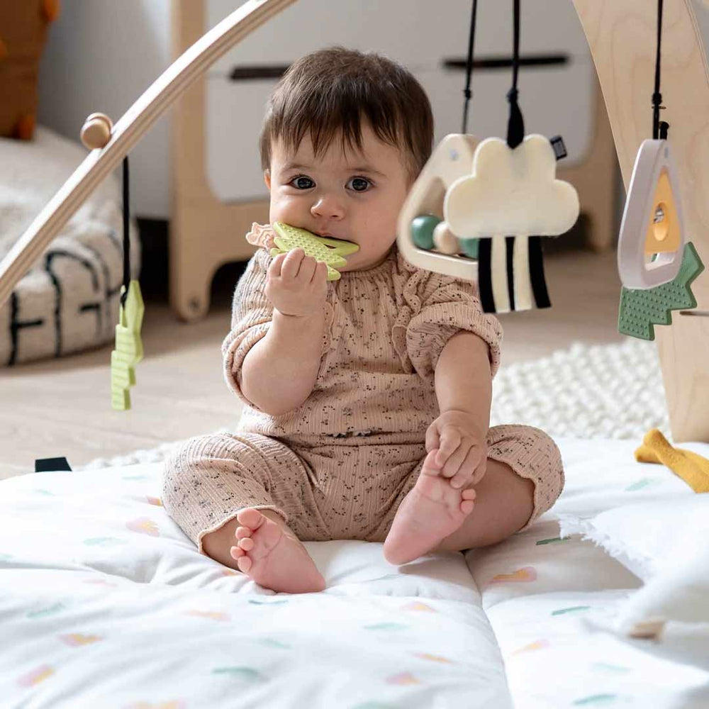 Little Hoppa Hanging Toys - Rainbow Mountain - 3 Pack-Baby Bouncer Toy Bars- | Natural Baby Shower