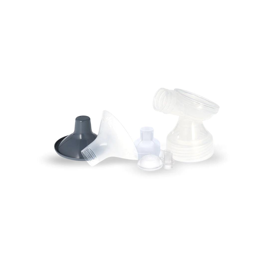 Lola&Lykke Complete Spare Part Set - Clear/White-Breast Pump Accessories-Clear/White-21mm | Natural Baby Shower