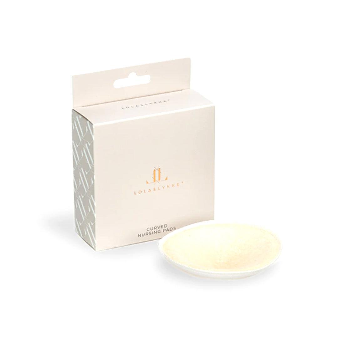 Lola&Lykke Bamboo Curved Nursing Pads-Breast Pads-natural-One Size | Natural Baby Shower
