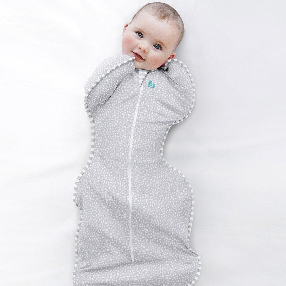 Love To Dream Swaddle Up Bamboo - Grey Wave Dot - TOG 1.0-Sleepsack Swaddles-Grey Wave Dot-NB | Natural Baby Shower
