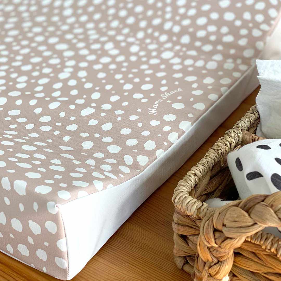 Mama Shack Anti Roll Changing Mat - Rose Spotty-Changing Mats- | Natural Baby Shower
