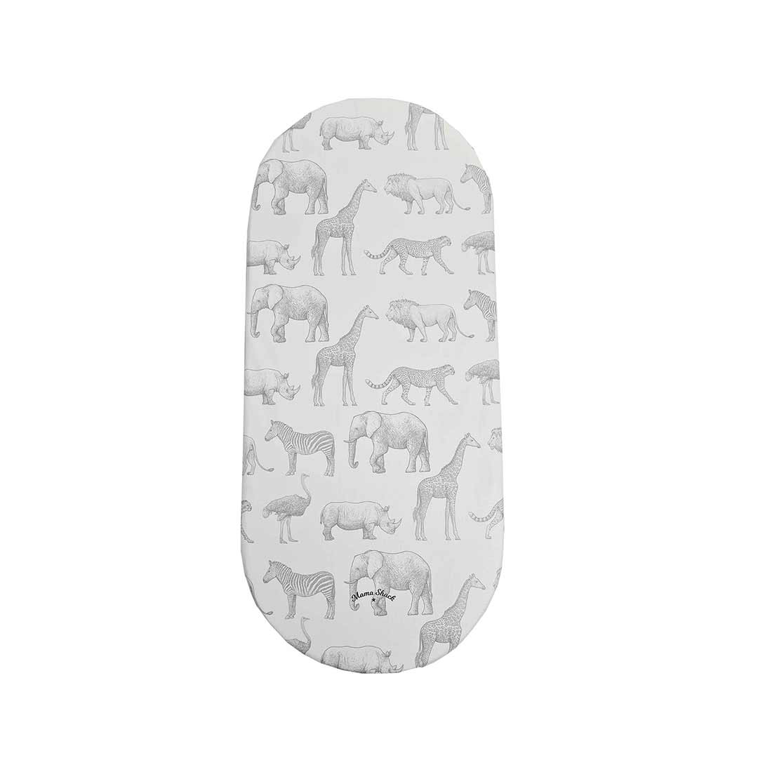 Mama Shack Changing Basket Liner - Monochrome Safari-Changing Liners- | Natural Baby Shower