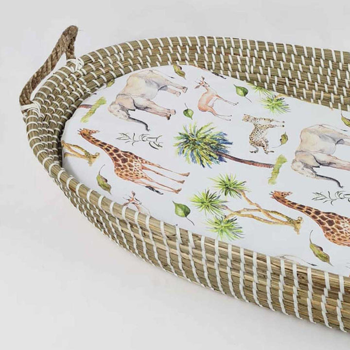 Mama Shack Changing Basket Liner - Wild Safari-Changing Liners- | Natural Baby Shower