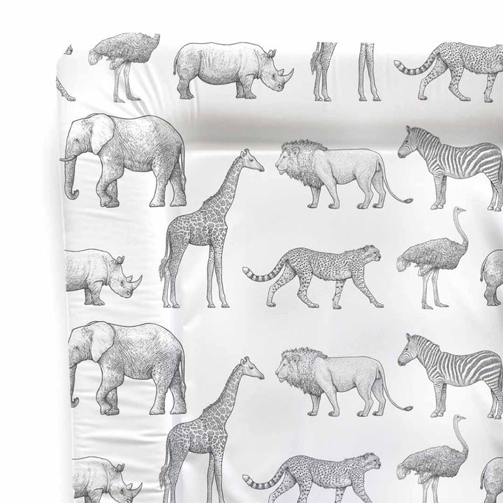 Mama Shack Changing Mat - Monochrome Safari-Changing Mats- | Natural Baby Shower