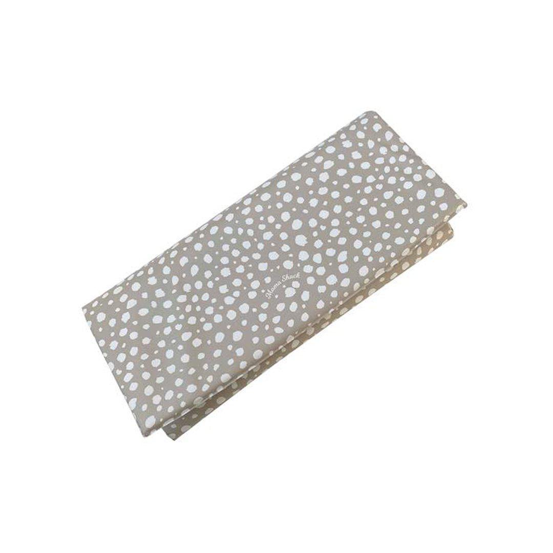 Mama Shack Travel Changing Mat - Taupe Spotty-Travel Changing Mats- | Natural Baby Shower