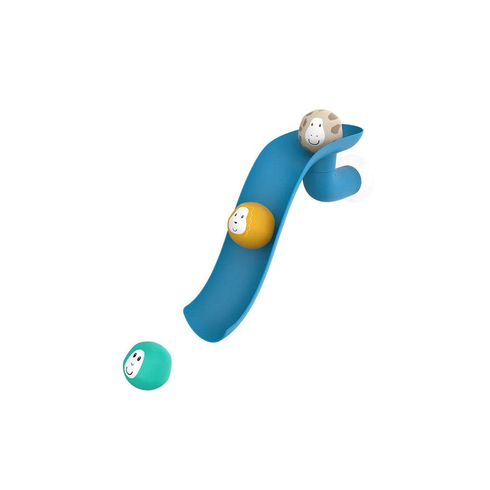 MatchStick Monkey Bathtime Slide Set - Blue-Bath Toys- | Natural Baby Shower
