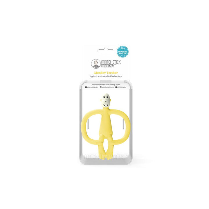 Matchstick Monkey Teether - Yellow-Teethers- | Natural Baby Shower