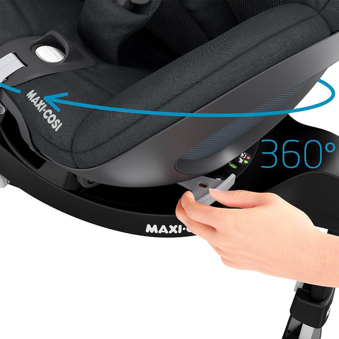 Maxi-Cosi Pebble 360 Car Seat + FamilyFix 360 Base - Essential Green-Car Seat Bundles- | Natural Baby Shower