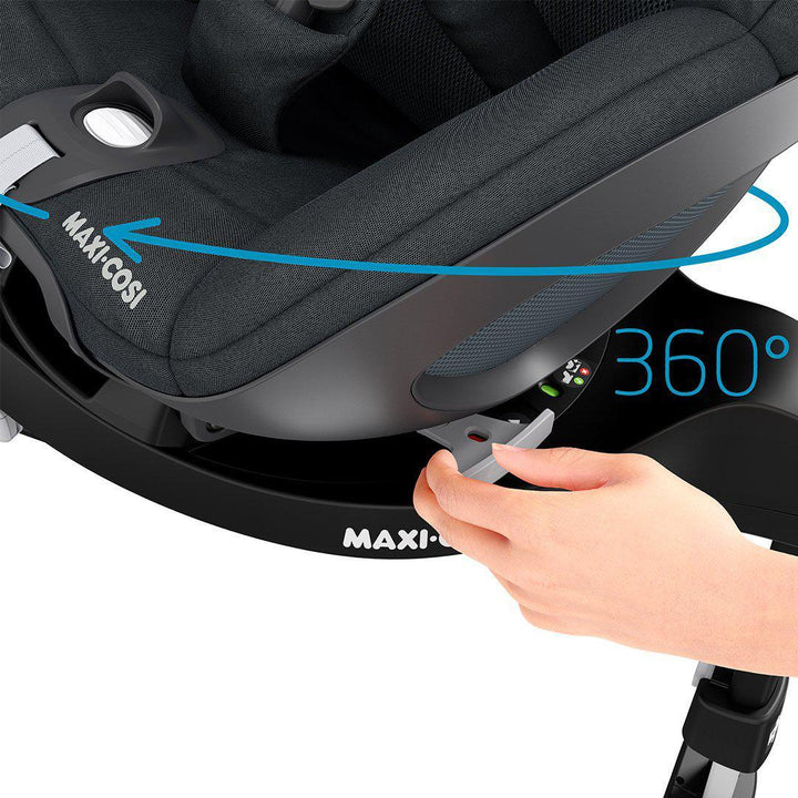 Maxi-Cosi Pebble 360 Car Seat + FamilyFix 360 Base - Essential Green-Car Seat Bundles- | Natural Baby Shower