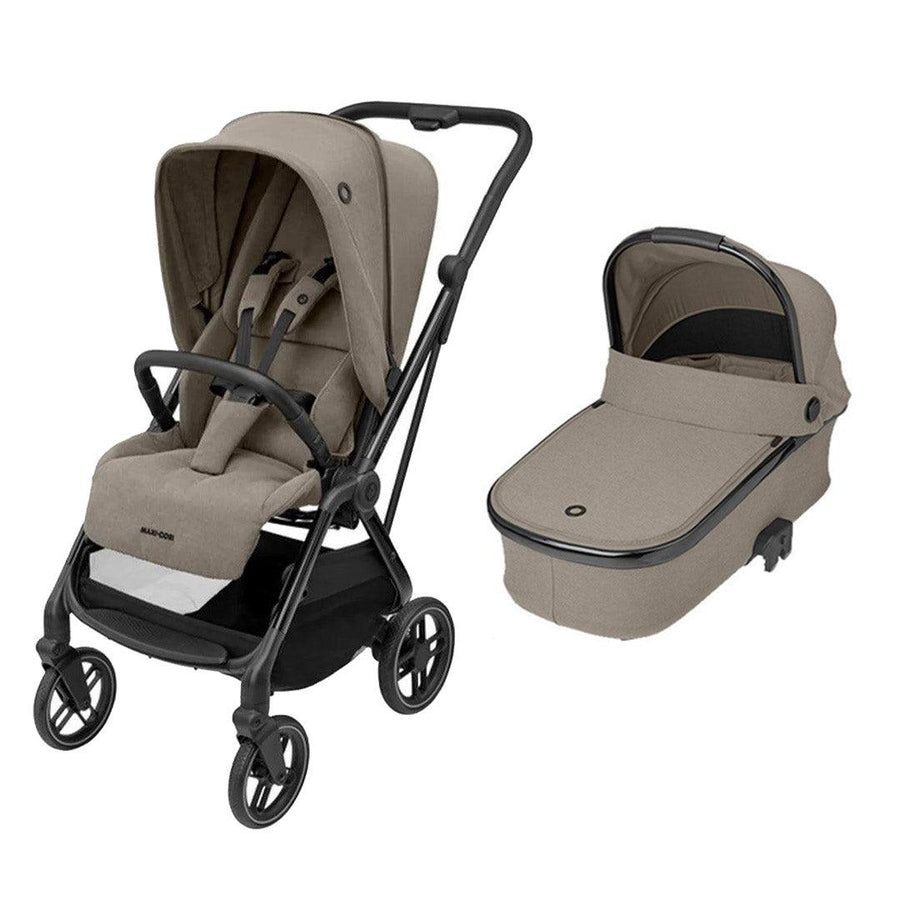 Maxi-Cosi Leona² Luxe Stroller + Carrycot Bundle - Twilic Truffle-Strollers-Twilic Truffle- | Natural Baby Shower