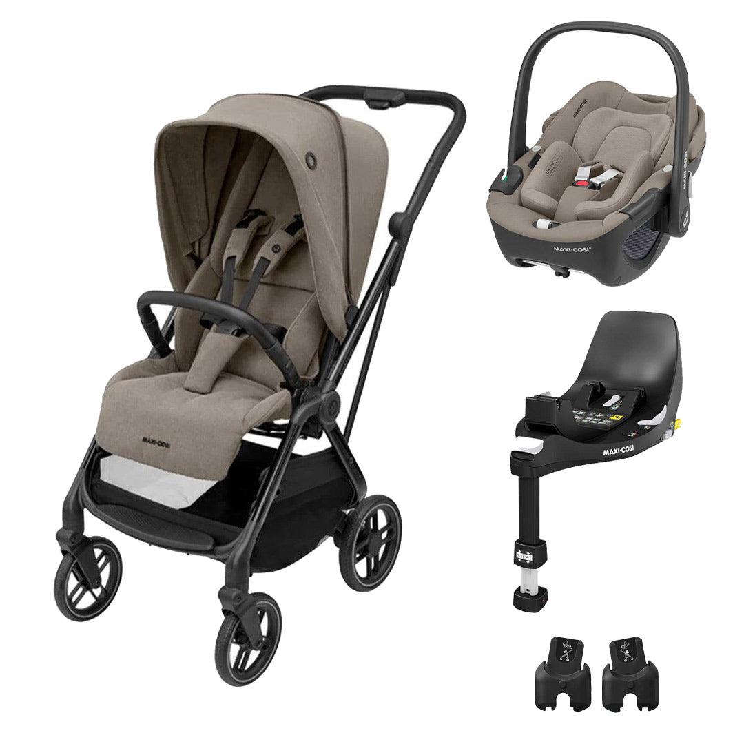 Maxi Cosi Leona² Luxe + Pebble Pro Travel System - Twilic Truffle-Travel Systems-Without Carrycot + Base- | Natural Baby Shower