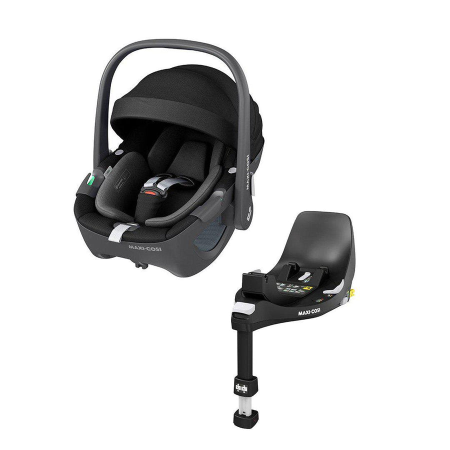 Maxi-Cosi Pebble 360 Car Seat + FamilyFix 360 Base - Essential Black-Car Seat Bundles- | Natural Baby Shower