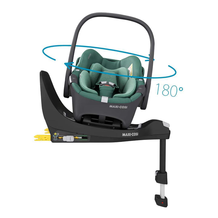 Maxi-Cosi Pebble 360 Car Seat + FamilyFix 360 Base - Essential Green-Car Seat Bundles- | Natural Baby Shower