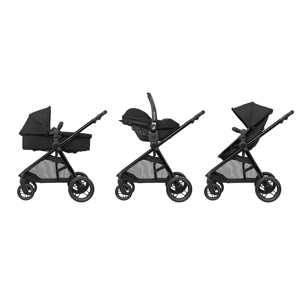 Maxi-Cosi Zelia Luxe 2-in-1 Pushchair - Twillic Black-Strollers- | Natural Baby Shower