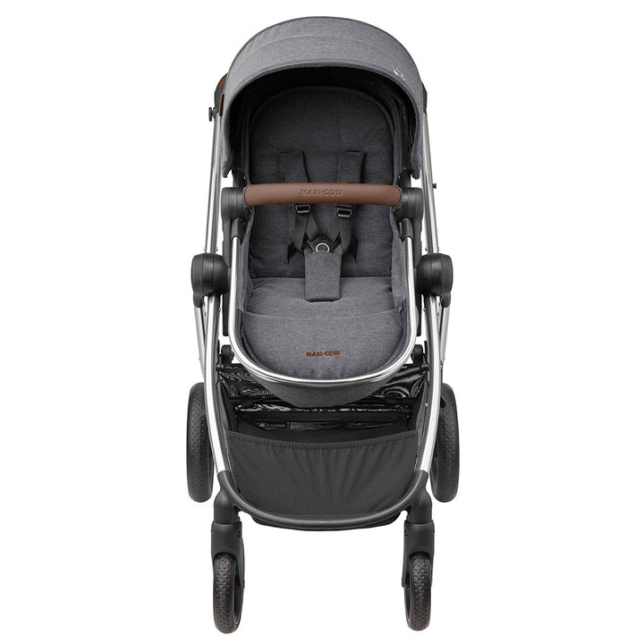 Maxi-Cosi Zelia Luxe 2-in-1 Pushchair + Base Travel System - Twillic Grey-Travel Systems- | Natural Baby Shower